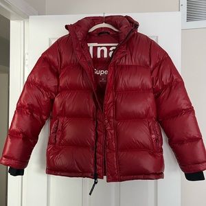 RARE deep red hi-gloss original length super puff
